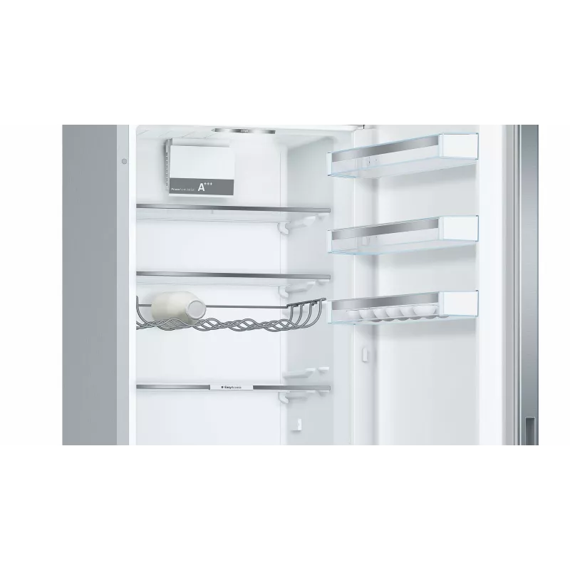 Bosch Serie 6 KGE39AICA chladnička s mrazničkou, voľne stojaca, 343 l (249 l + 94 l), 201 cm, energetická trieda C, nehrdzavejúca oceľ