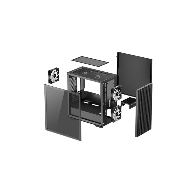 DeepCool MATREXX 40 3FS skriňa Micro Tower mATX, čierna