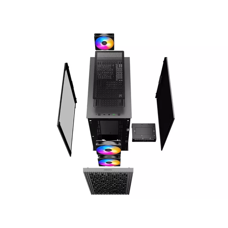 DeepCool MATREXX 40 3FS skriňa Micro Tower mATX, čierna