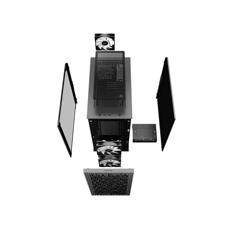 DeepCool MATREXX 40 3FS skriňa Micro Tower mATX, čierna
