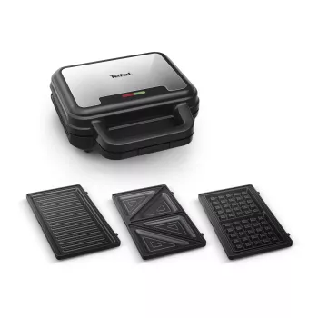Sendvičovač Tefal SW383D10 700 W čierny, nerez