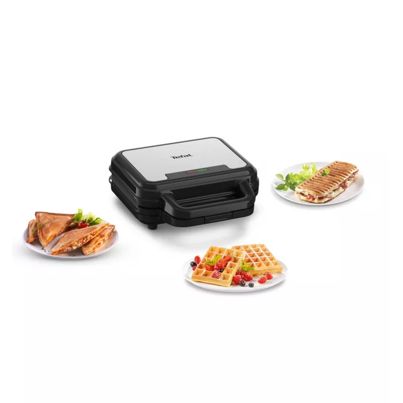 Sendvičovač Tefal SW383D10 700 W čierny, nerez