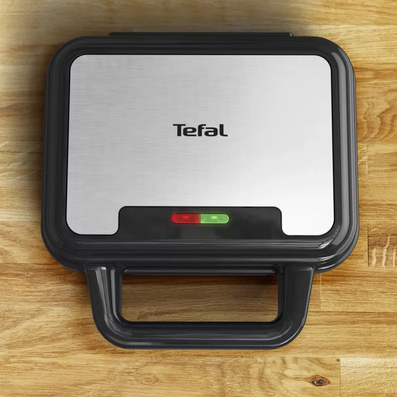 Sendvičovač Tefal SW383D10 700 W čierny, nerez
