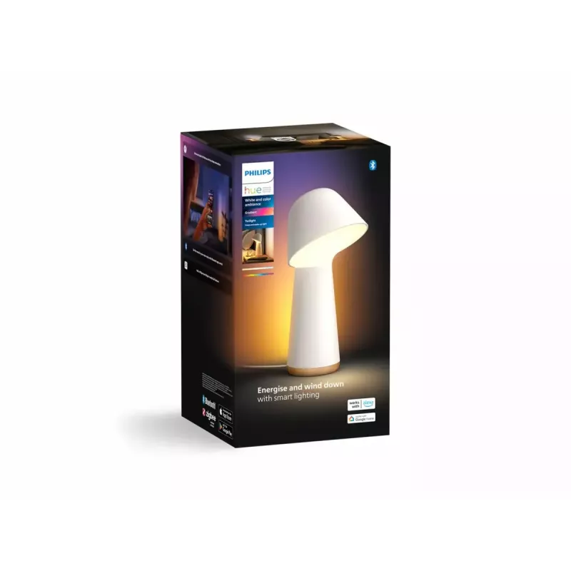 Philips Hue Twilight 929003711201 stolová lampa, White and Color Ambiance, biela