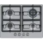 Vstavaná plynová varná doska Bosch Serie 4 PGH6B5K90, 4 zóny, nerez, 60 cm, otočné ovládače, wok horák