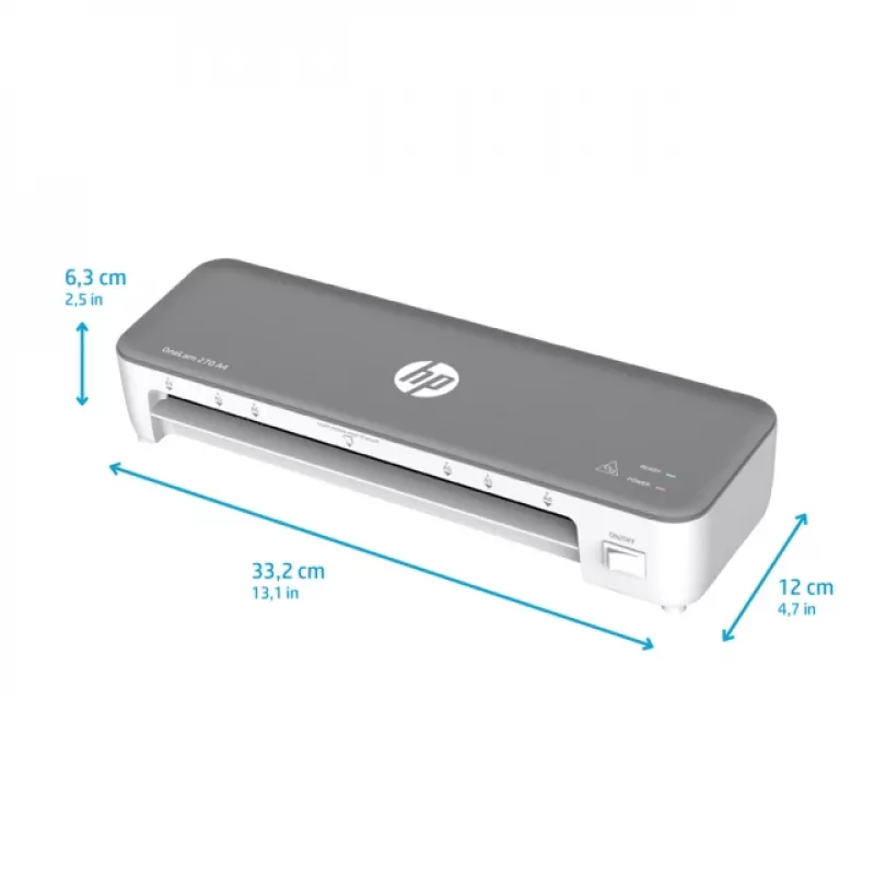 HP OneLam 270 A4 teplá laminovačka 270 mm/min sivá, biela