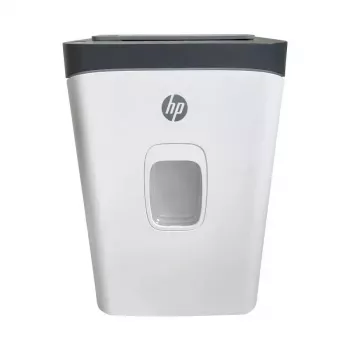 Skartovačka HP ONESHRED Auto 200CC — automatický podávač na 200 listov, mikrokrájanie P-4, 28-litrová nádoba, bielo-sivá