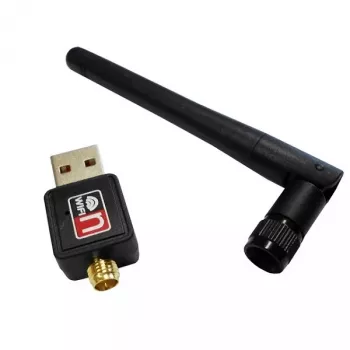 USB Wi-Fi adaptér SAVIO CL-63, Single-Band 2,4 GHz, 150 Mbit/s, Realtek RTL8188CU, externá anténa, USB 2.0