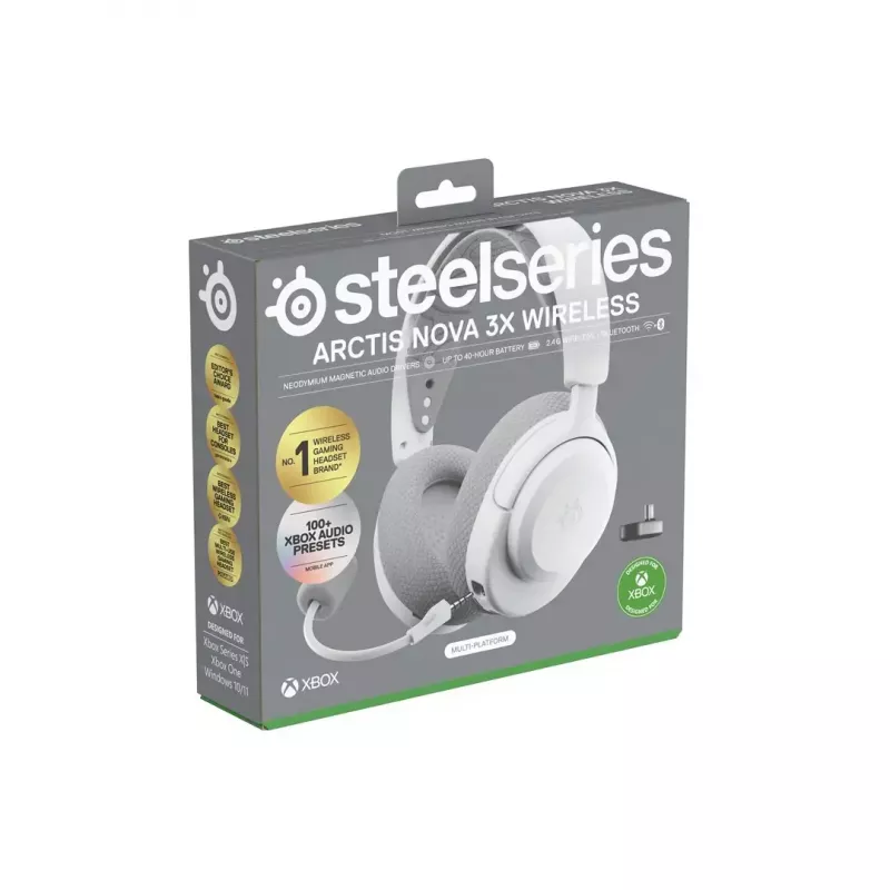 SteelSeries Arctis Nova 3X bezdrôtová náhlavná súprava, Xbox, biela
