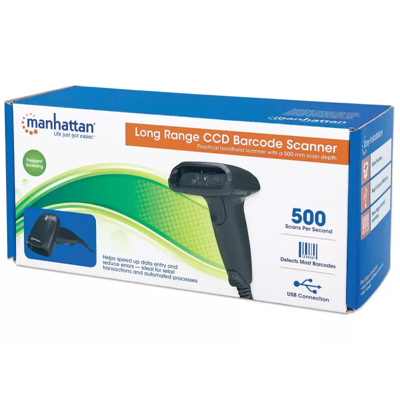 Ručný skener čiarových kódov Manhattan Long Range CCD