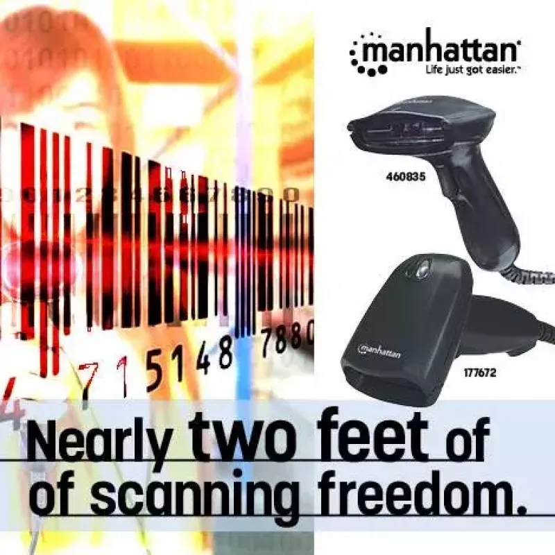Ručný skener čiarových kódov Manhattan Long Range CCD