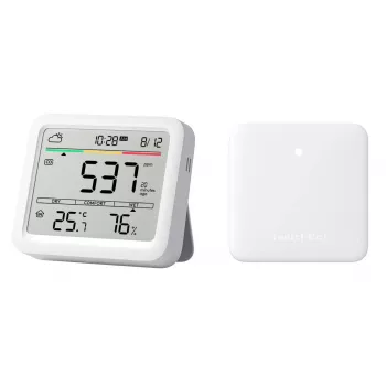 CO2 monitor SwitchBot Meter Pro — meranie CO2, teploty a vlhkosti, LCD, batéria (AA), ABS puzdro, 5 V, teplotný rozsah -20–80°C