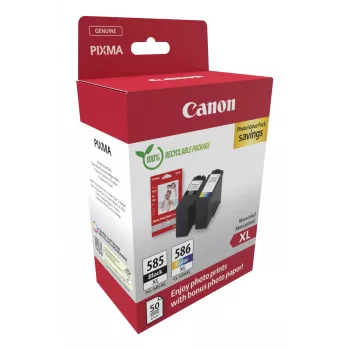 Canon PG-585XL/CL-586 PVP atramentová kazeta 2 kusy originál High (XL) Yield čierna, azúrová, purpurová, žltá