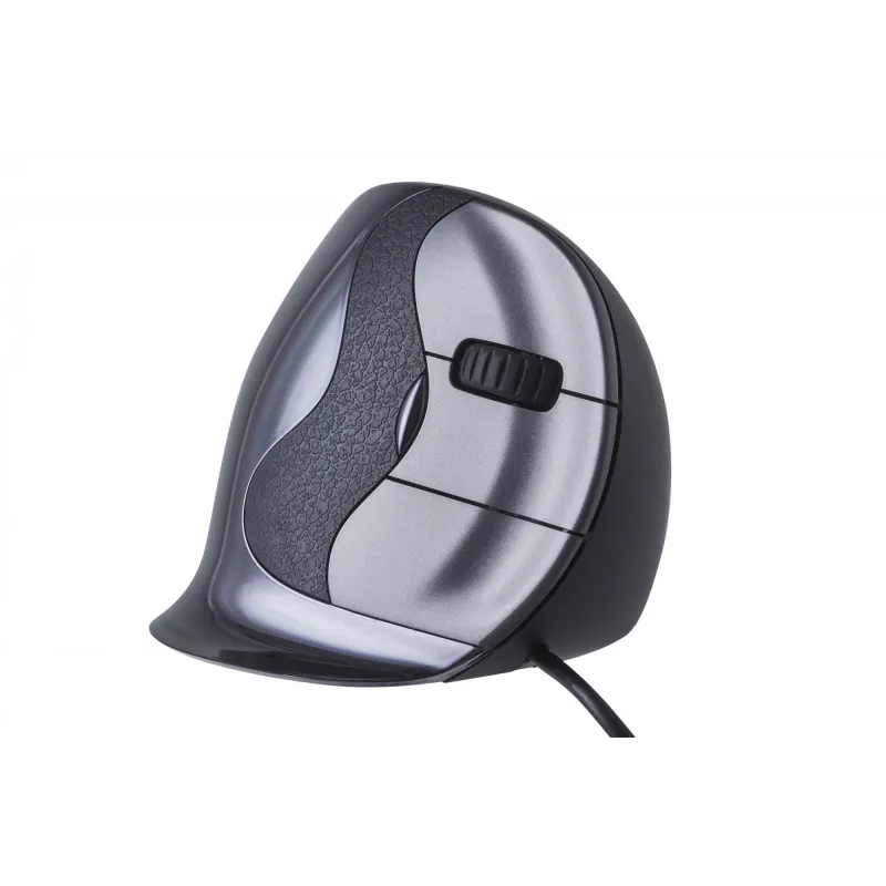 BakkerElkhuizen Evoluent D Medium, pre pravákov, vertikálny dizajn, laser, USB Type-A, 3200 DPI, čierna