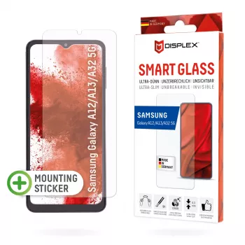 Displex Smart Glass (9H) pre Samsung Galaxy A12/A13/A32 5G, montážna nálepka, nerozbitné, ultratenké, neviditeľné