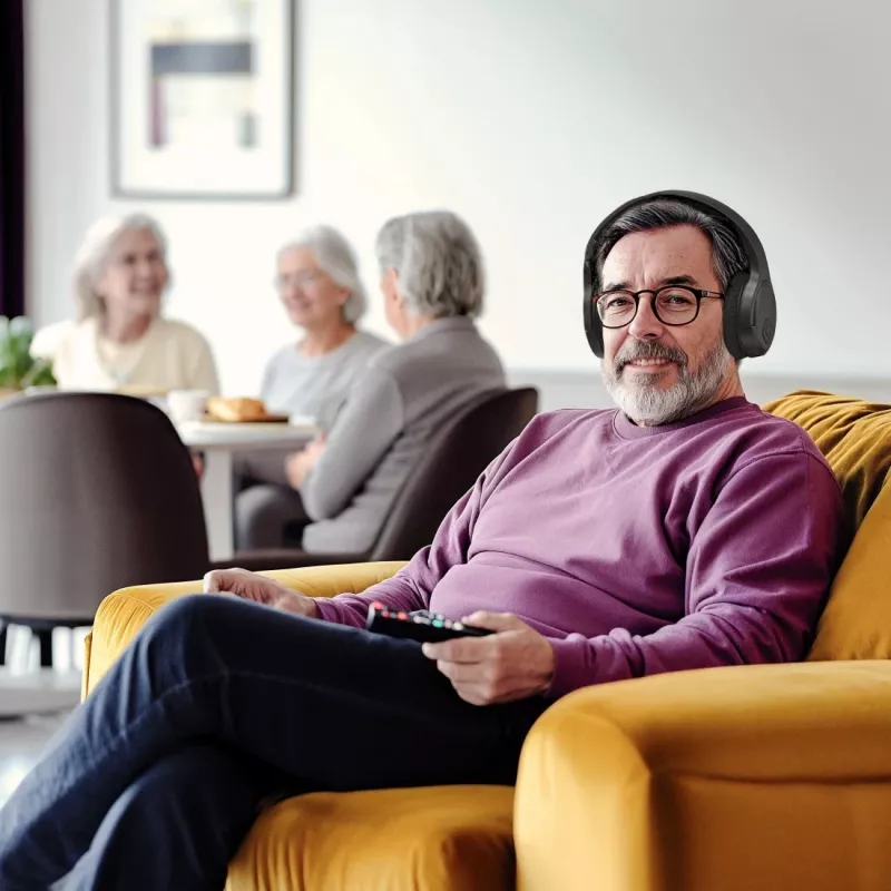Slúchadlá Hama 00221847 káblové & bezdrôtové Bluetooth čierna