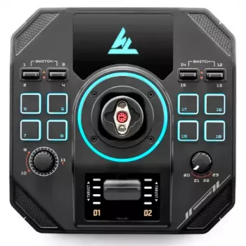 Thrustmaster Sol-R 4 HOTAS čierna USB joystick + páka ovládania motora analógový / digitálny PC