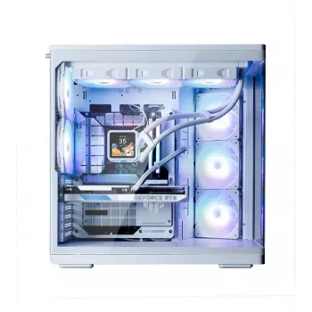 PC skriňa ZALMAN P60 Mid-Tower s 5x ARGB ventilátormi, biela