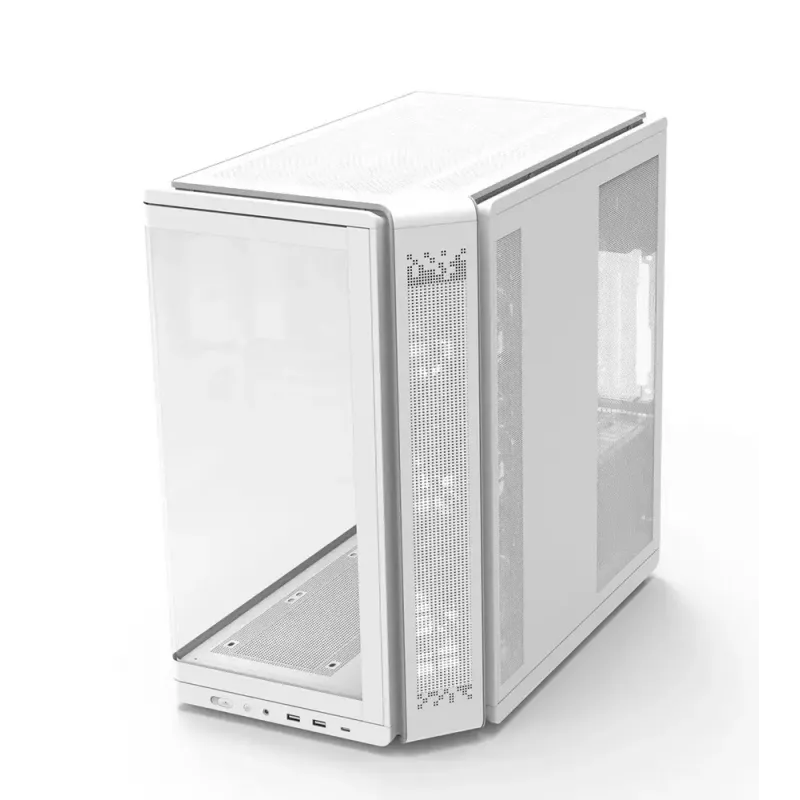 PC skriňa ZALMAN P60 Mid-Tower s 5x ARGB ventilátormi, biela