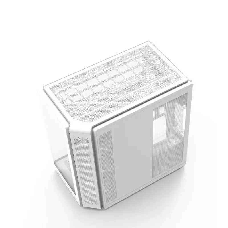 PC skriňa ZALMAN P60 Mid-Tower s 5x ARGB ventilátormi, biela