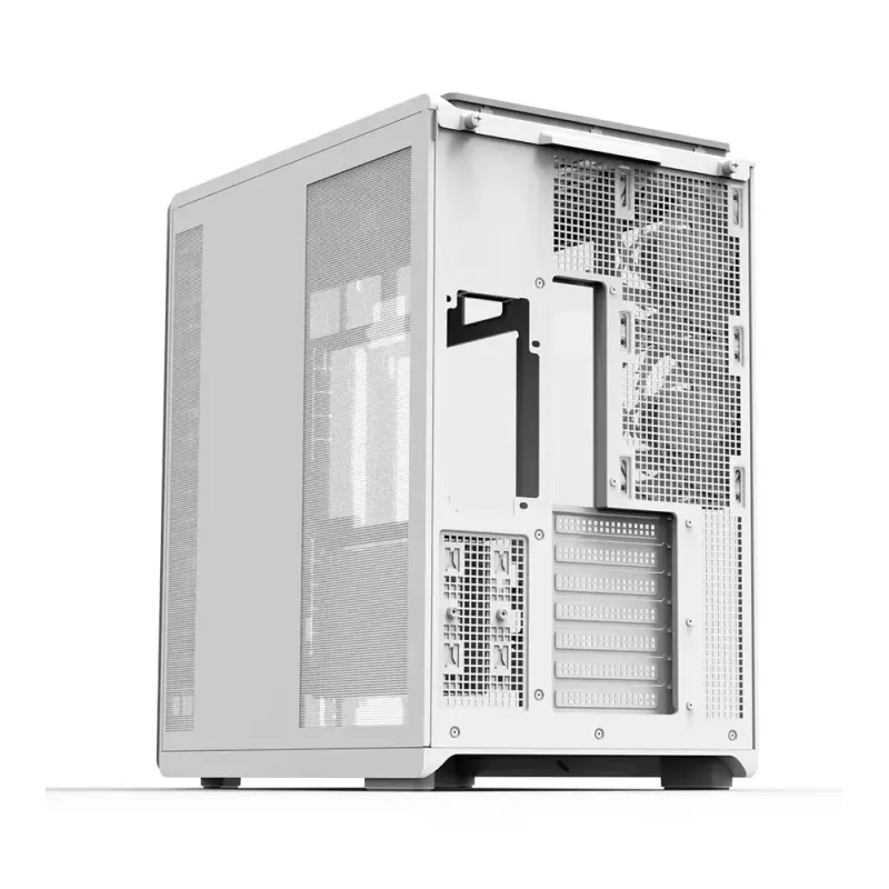 PC skriňa ZALMAN P60 Mid-Tower s 5x ARGB ventilátormi, biela