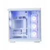 PC skriňa ZALMAN P60 Mid-Tower s 5x ARGB ventilátormi, biela