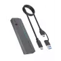 ICY BOX M.2 SATA/NVMe SSD puzdro s USB 3.2 Gen 2 Type-C a RGB osvetlením