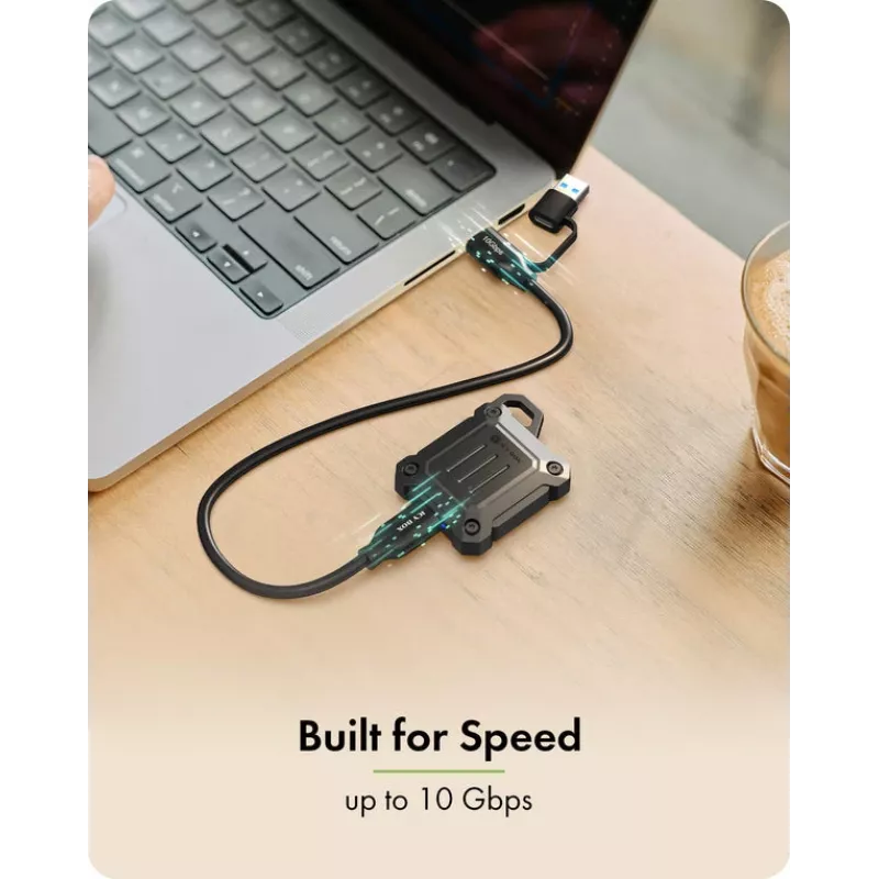 M.2 NVMe SSD puzdro icybox IB-1601MP-CU31 USB 3.2 Gen 2 Type-C 10 Gbps