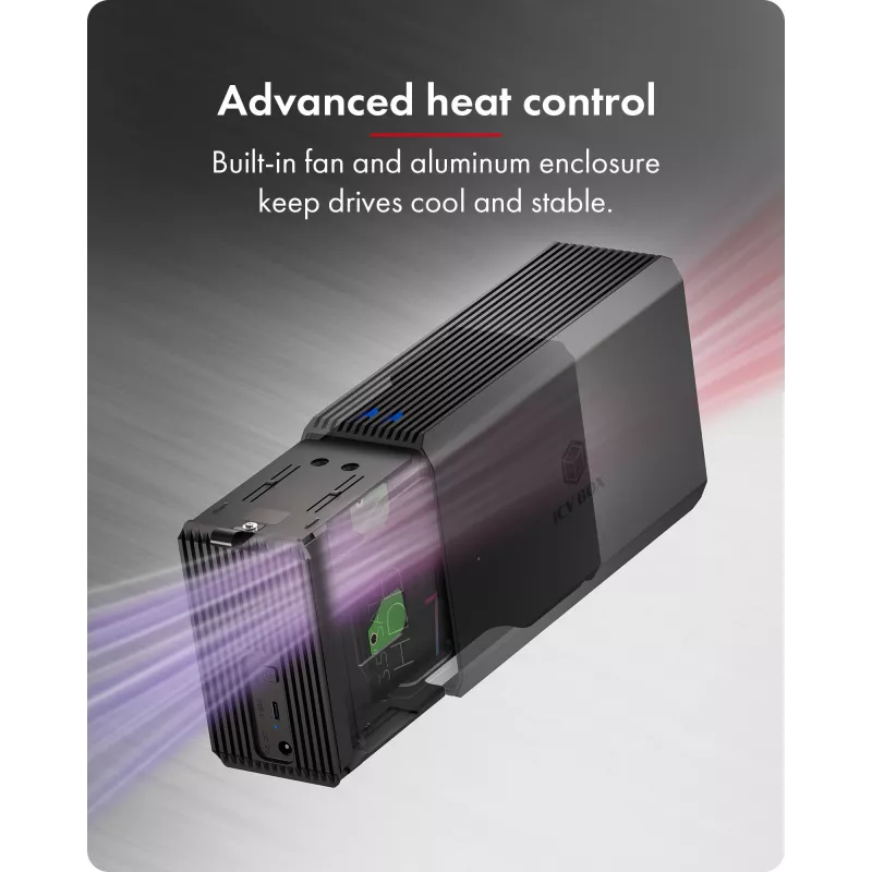 ICY BOX IB-RD3720-CU3 HDD/SSD puzdro čierna 2,5/3,5 palca