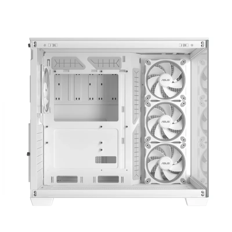 ASUS A32 PLUS TG ARGB počítačová skriňa, biela, tvrdené sklo