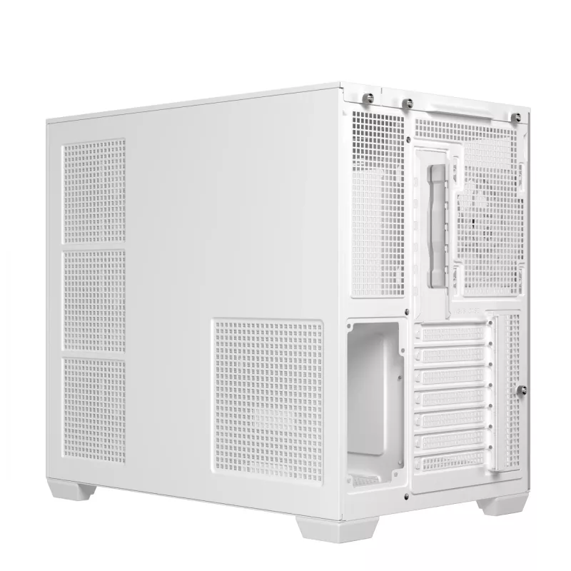 ASUS A32 PLUS TG ARGB počítačová skriňa, biela, tvrdené sklo