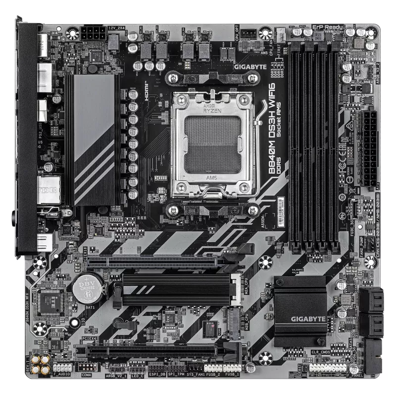 Základná doska GIGABYTE B840M DS3H WIFI6, AMD B840, Socket AM5, Micro ATX, DDR5