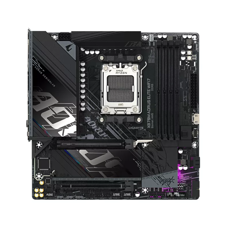 Základná doska GIGABYTE X870M AORUS ELITE WIFI7, AMD X870, socket AM5, ATX