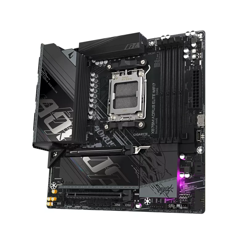 Základná doska GIGABYTE X870M AORUS ELITE WIFI7, AMD X870, socket AM5, ATX