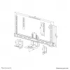 Neomounts AV50-500BL sada na policu pre PTZ/UC kamery 43-110 palcov - VESA - max. 5 kg - univerzálna