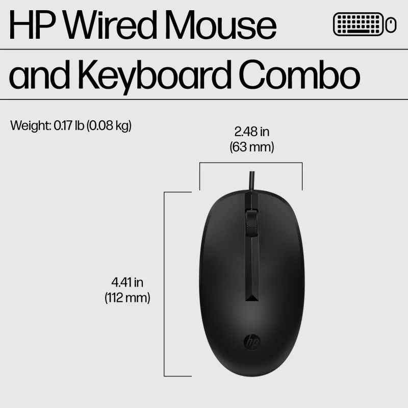 Myš HP 225 káblová myš a klávesnica Combo G2 USB