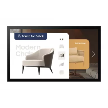 Samsung QM32C-T digitálny signage plochý displej 81,3 cm (32 palcov) LCD Wi-Fi 400 cd/m² Full HD čierny dotykový Tizen 7.0 16/7