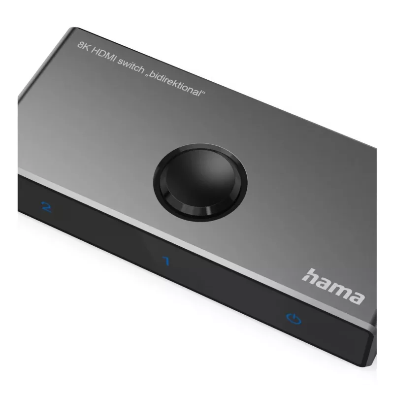 HAMA 8K HDMI obojsmerný prepínač – 1 vstup na 2 výstupy / 2 vstupy na 1 výstup, model 00205324