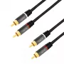 Audio kábel LogiLink CA1209 10 m 2x RCA čierny