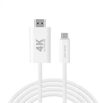 HDMI kábel 4smarts 540955 2 m USB-C HDMI Type-A biely
