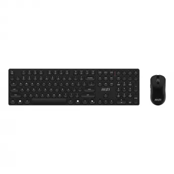 MSI FORGE K210 WIRELESS COMBO klávesnica myš v balení Home/Office USB QWERTY US English čierna