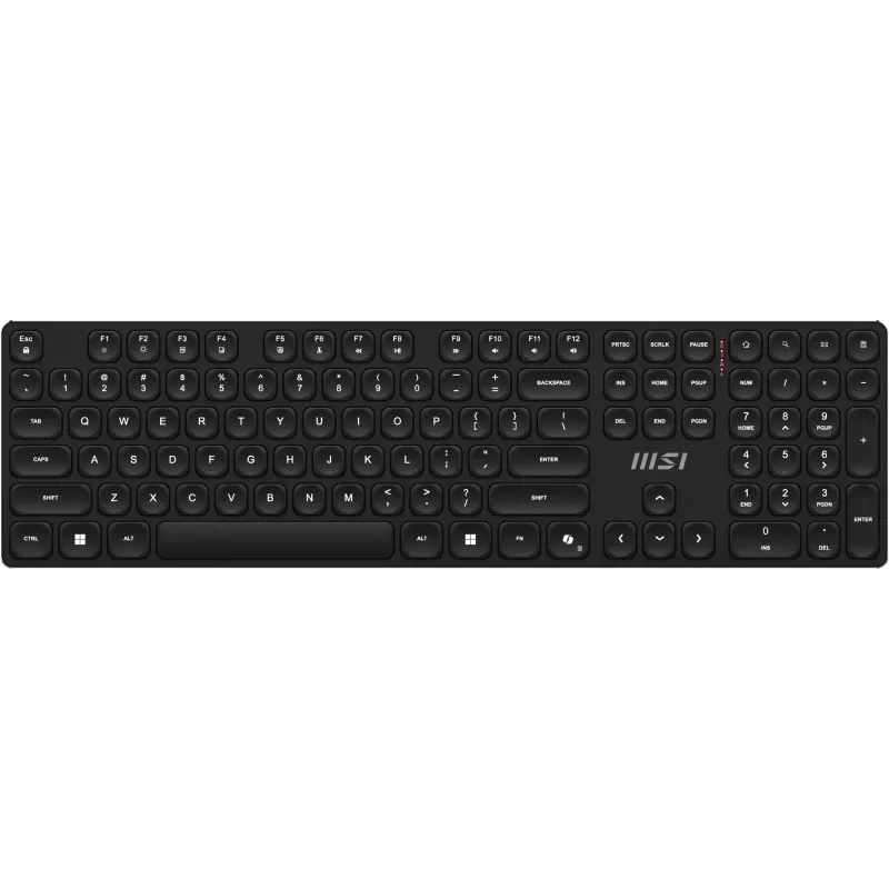 MSI FORGE K210 WIRELESS COMBO klávesnica myš v balení Home/Office USB QWERTY US English čierna