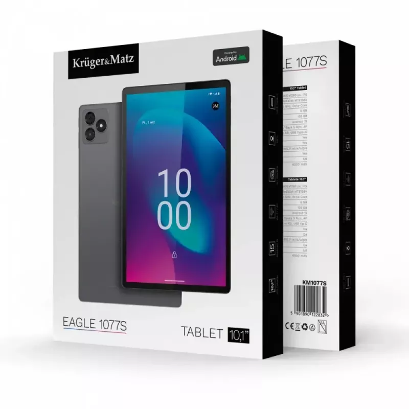 Tablet Kruger & Matz KM1077 10,1-palcový displej Quad-Core 4 GB RAM 64 GB úložisko Android