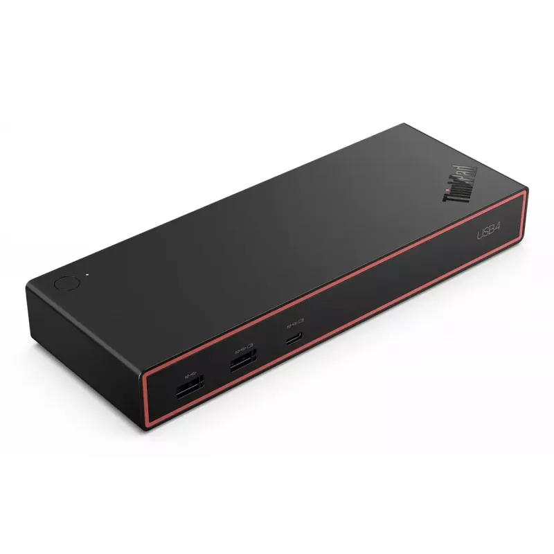 Dokovacia stanica Lenovo ThinkPad USB4 Dock 5000 — káblová Thunderbolt 4, 65 W PD, 3840×2160, HDMI, 4× USB-A, Gigabit-Ethernet, čierna