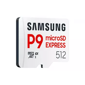 microSDXC pamäťová karta Samsung P9 Express 512 GB, UHS-I, čítanie 800 MB/s, V30, U1, biela