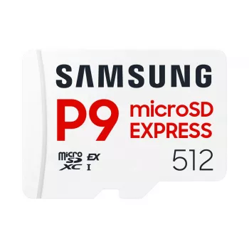 microSDXC pamäťová karta Samsung P9 Express 512 GB, UHS-I, čítanie 800 MB/s, V30, U1, biela