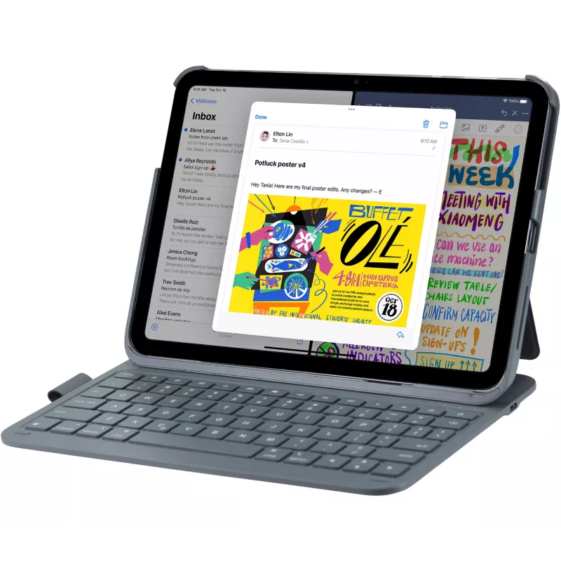DEQSTER slim PRO klávesnica 10,9 palca/11 palcov QWERTZ Deutsch mechanická bezdrôtová