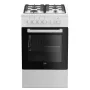 Beko FSS52020DW voľne stojaci sporák elektrický plynový biely