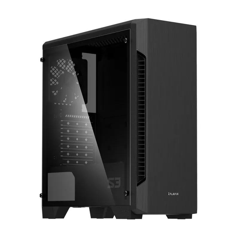 Zalman S3 TG počítačová skriňa Midi Tower čierna