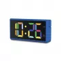 Digitálny budík Hama Ibiza modrý LCD batéria USB 150x34x73mm